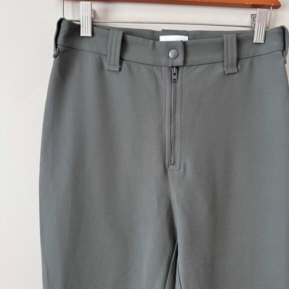 Aritzia | Wilfred Free Green Exposed Zipper Bootcut Dress Pants - Size 8 - Picture 3 of 11